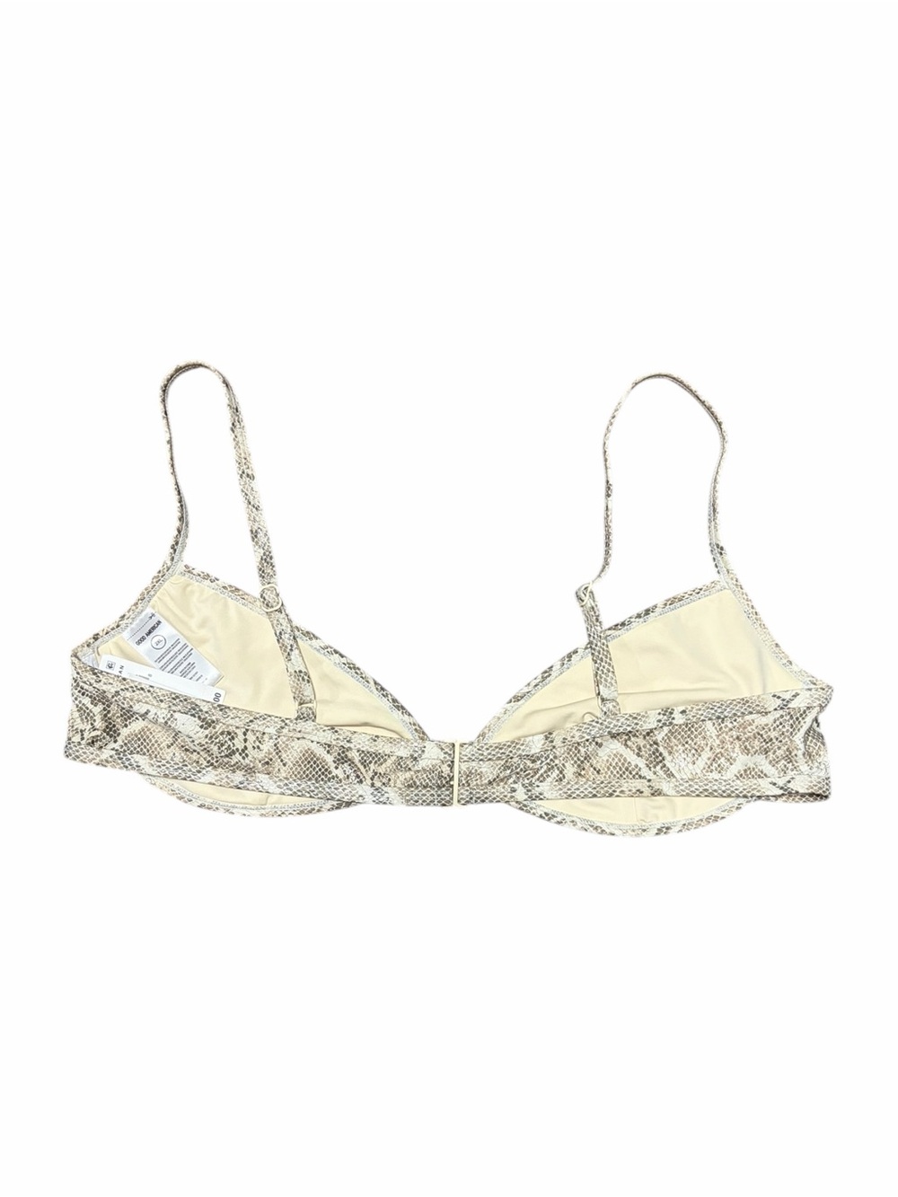 NWT Good American Swim Perfect Fit Snake Print Bikini Top Large or 2X - Picture 4 of 5